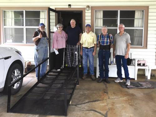 On May 11, the Texas Ramp Project volunteers installed this 10 ft. metal ramp on Kallus St. in Schulenburg.