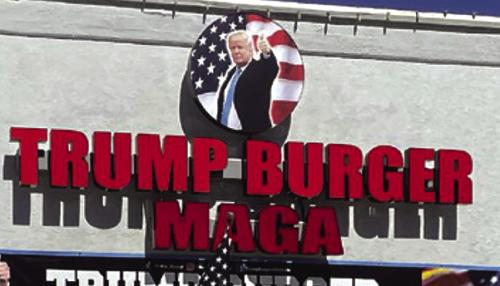Trump Burger in Flatonia, opened at 110 W. North Main Street on Election Day, Nov. 5, 2024 but problems soon ensued. Record file photo
