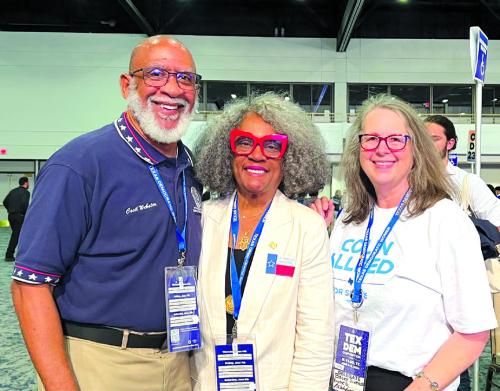 Pictured from left: Cecil Webster, Marsha Webster, and Becky Schenker.