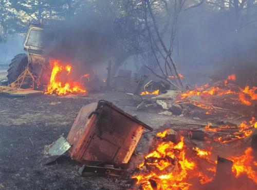 Massive Fire Friday Near Flatonia
