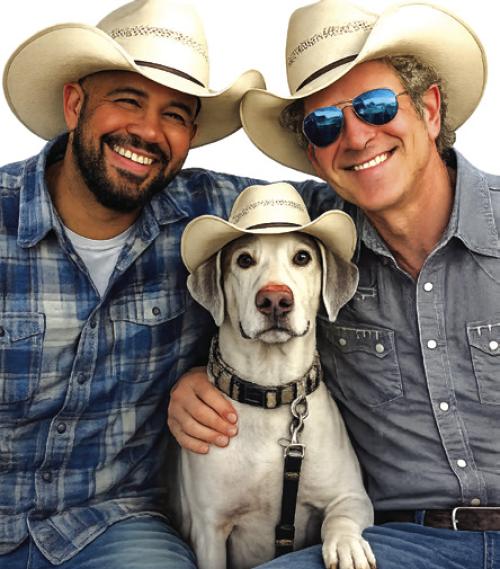 Left to right – Musician Joey McGee, Mystic the Dig, and “Padre” Bill Miller.