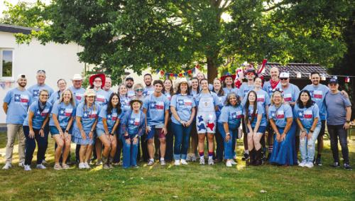 Members of the Flatonia Baptist Church traveled to Germany on a mission trip. Here’s a picture of the whole group.