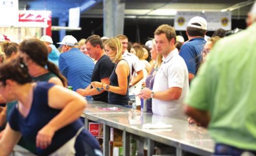 A view from the biergarten at the Schulenburg Festival in 2018. Record File Photo by Andy Behlen