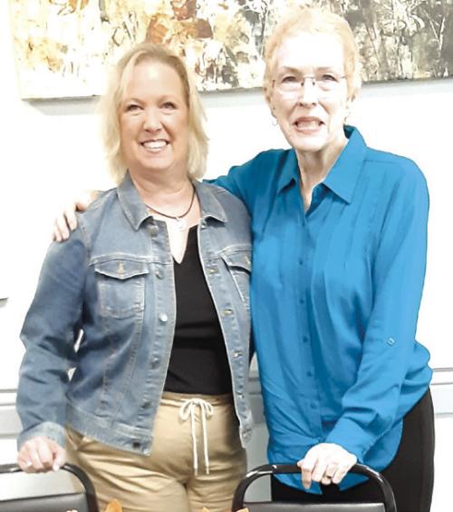 President Lisa Slinkard and Secretary Karen Fitch.