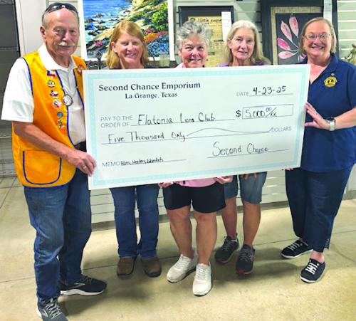 Second Chance Donates to Lions Club