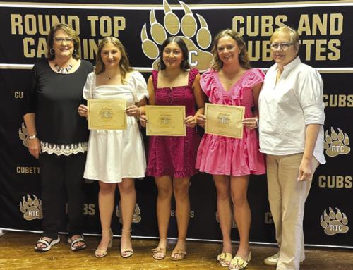 Pictured from left: Marlene Waak, Gretchen Sacks, Alin Soto, Avery Nelius and Lisa Mayer.