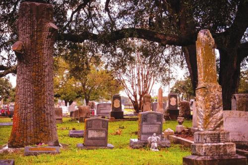An old section of the “new” La Grange City Cemetery. The City will consider raising fees for burial plots in the cemetery later this year. Photo by Andy Behlen