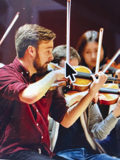 Violin Virtuoso Dr. Matt Lammers of the Axiom Quartet, a national touring group, is a featured artist at the second concert of the Colorado Valley Chamber Players and will play along with the talented pianist Miles Gillette-Bockhorn at St. James Church, La Grange, on Saturday, July 25, at 3 p.m. for “Dinner in Leipzig,” featuring the music of Brahms, Tchaikovsky, and Grieg.