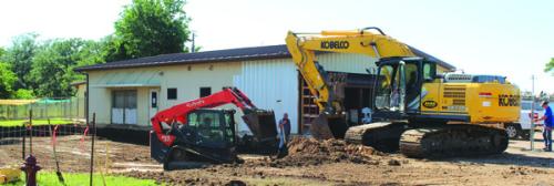Construction is well underway at the La Grange’s Gardenia E. Janssen Animal Shelter, which will stay open during the work.