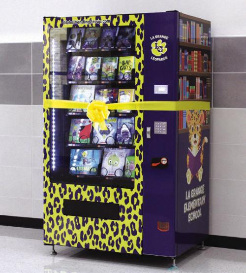 New Book Vending Machine Unveiled at La Grange Elementary