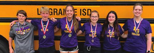 La Grange JV Tennis Medalists