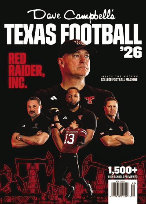 The cover of this year’s ‘Texas Football’ magazine features Texas Tech, which hasn’t exactly had the best off season after their star quarterback transfer, Brendan Sorsby, was ruled ineligible because of college gambling revelations.
