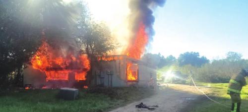 House Fire Just Outside LG