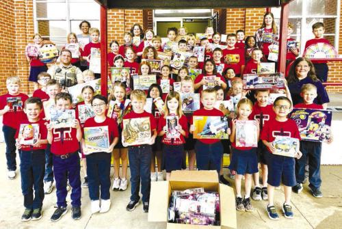 The students of St. Rose of Lima Catholic School in Schulenburg held their annual Christmas Service Project donation collections up until the Christmas holidays. Grades 1-4 donated new toys to the Fayette County Sheriff’s Department Deputy Santa Program to help less fortunate children in the area.