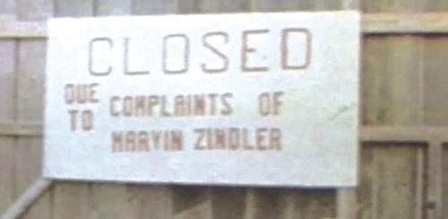 This sign placed on the Chicken Ranch credited it’s closure to the investigative reporting work of Houston’s Marvin Zindler.