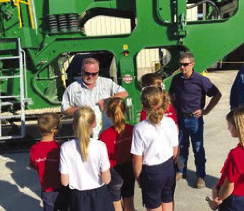 St. Rose Science Club Visits McCourt Equipment