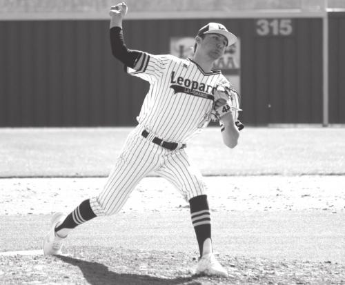 Above: Wyatt Wick pitches Wednesday.