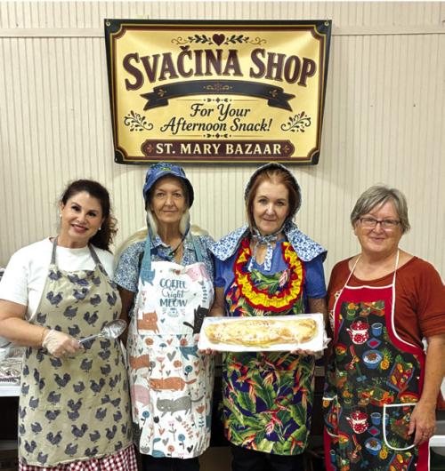 St. Mary’s added a Svačina Shop snack booth to their annual bazaar.