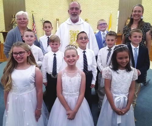 First Communion for Hostyn, Plum