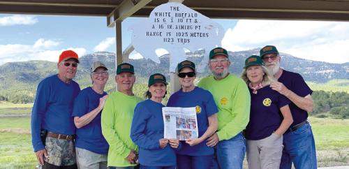 These four couples who are all members of the Fayette County Gun Club travelled to the NRA Whittington Center for their 3rd annual trip that started in 2023. The group has become wonderful friends and look forward to this adventure every year. The highlight of this year was shooting the White Buffalo (steel) at 1,123 yards. Pictured from left to right: Steven and Jackie Harker, David and Sandra Mohr, Sharon and Randy Haechten, Gay Herold and Dan Keierleber.