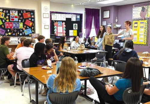 The Leo Club appreciates the Fayette County Community Theatre for sponsoring their May meetings and for some really fun improvisational theatre sessions led by Melanie Lira. Mrs. Lira also reminded students of the auditions for upcoming summer productions auditions June 8 and 9. More information on their student theatre programs can be found on their website at fayettecountycommunitytheatre.com.