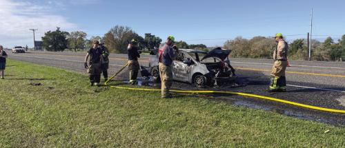 Vehicle Fire on 77