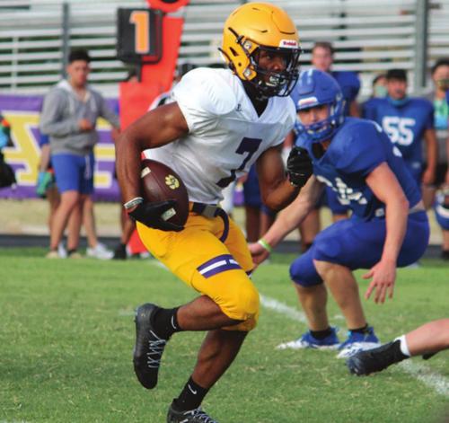 Leps Look Sharp, Outscore Yoakum 18-7 in Scrimmage