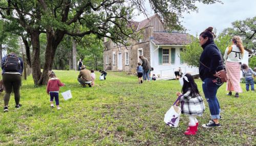 Easter on the Bluff features two egg hunts. The first is at 5:30 p.m. in the yard of the Kreische House for children ages 4 and under. The second is at 6 p.m. for children ages 5-12 and will take place across the grounds.