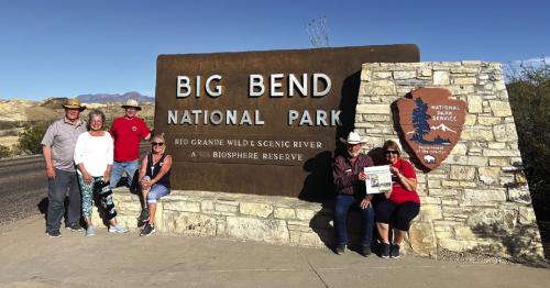 The Fayette County Record recently visited Big Bend National Park with Donnie and Carol Havamann, Richard &amp; Annette Martinak, and Joe Fietsam and Carol Globke. They enjoyed the visit to the vast sites and trails of the park. Also enjoyed were other West Texas points of interest. As a bonus the eclipse of 96.4% was viewed from there.