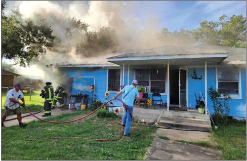 House Saved From Fire in Schulenburg