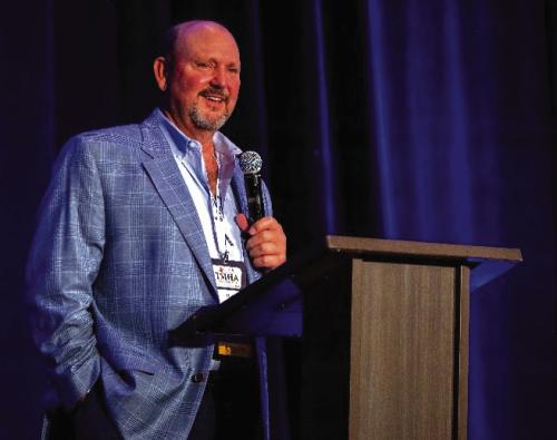 Gary Adamek at The Texas Manufactured Housing Association state convention.