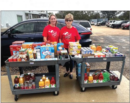 The Salvation Army recently donated food to the AMEN Food pantry. Krystal Seger and Sally Garrett are pictured representing the Salvation Army. The Salvation Army’s Red Kettle campaign is starting. They will be out in front of Wal-Mart when we have volunteers available. Also, a donation may be made to PO Box 133 La Grange Tx 78945. All proceeds donated are used locally and all locals are volunteers. There are no paid employees in the La Grange unit.