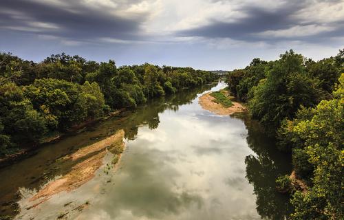 The Colorado River flows right through La Grange. City leaders think it could be a better ‘economic generator.” Record file photo by Russell Bennett