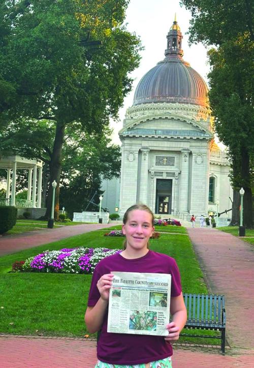 La Grange Junior Mylah Blaschke was 1 of about 200 students from across the nation invited to the United States Naval Academy in Annapolis this past weekend to tour the campus and attend a STEM program.