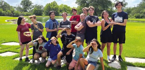 These campers, from as far away as New York and as close as La Grange, are spending two weeks in Round Top perfecting “Much Ado About Nothing.” They will perform three local shows this week.