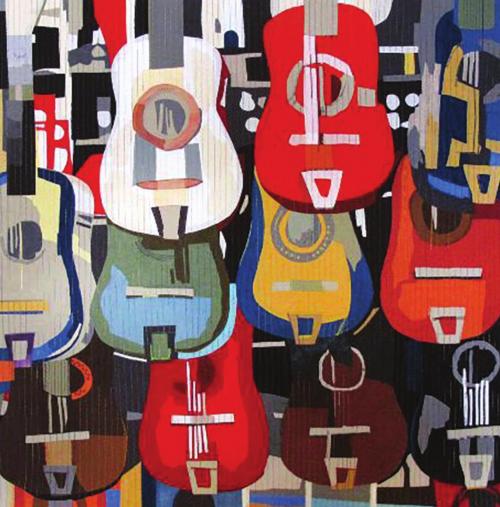 “San Antonio On My Mind” a quilt by Carolyn I. Skei is part of the new exhibit “SAQA: Musica!” opening Jan. 6 at the Texas Quilt Musem in La Grange.