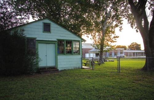 The La Grange Girl Scout hut is on the corner of Milam and Vail Streets near La Grange Elementary.