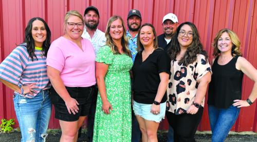On Saturday, Aug. 16, the Fayetteville High School Class of 2005 met for their 20-year class reunion at Heh, Remember When? in Fayetteville. Attendees are pictured back from left: Jed Muske, Kenneth Keilers, Thomas Poncik; front row: Kaysie (Gonzalez) Noska, Kelly (Orsak) Berger, Stacey (Kovar) Kuskie, Morgan (Vasek) Tiemann, Amanda (Kovar) Campbell, and Allison (Wied) Brugger.