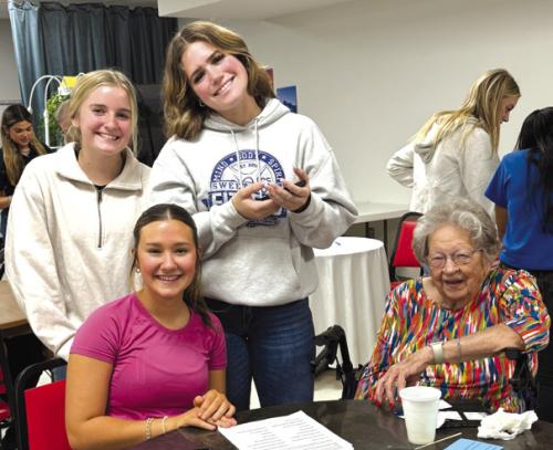 A group of high school seniors provided assistance for our seniors with smartphone technology. What a wonderful partnership.