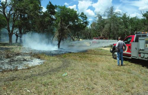 Grass Fire in Flatonia