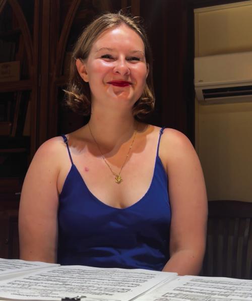 From Uzbekistan, Kseniya Klyukina is staying in Round Top this summer as part of the Round Top Musical Festival along with around 80 other talented young musicians. Photo by Meadow Taylor-Marklin