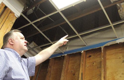 About 90,000 Gallons  Of Water Flood Church