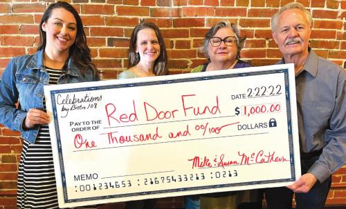 Celebrations! by Bistro 108 in La Grange partnered with The Red Door Fund to sell a Red Door Dinner for Two on Saturday, Feb. 12. A total of $1,000 was raised for the Red Door Campaign.