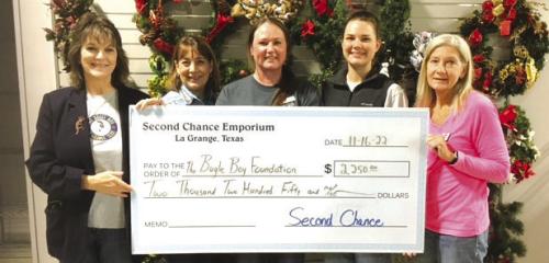 Second Chance Makes Donations