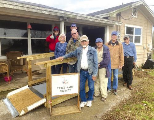 Texas Ramp Project volunteers built this 20-foot ramp on U.S. 77 South.