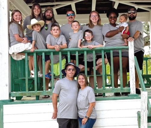 Descendants of Philipp Etzel gather at the Round Top Rifle Association Hall on Aug. 9 for the family’s 77th annual reunion. This year’s reunion marked 170 years since Philipp Etzel came to Texas.