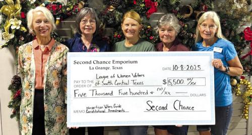 Second Chance Donates to League of Women Voters