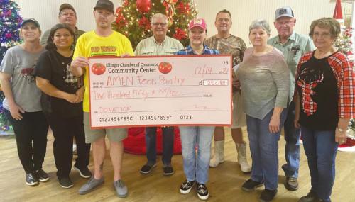 Ellinger Chamber Donates to AMEN