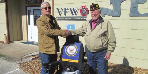 Motorized Wheel Chair Donated for Veterans’ Use