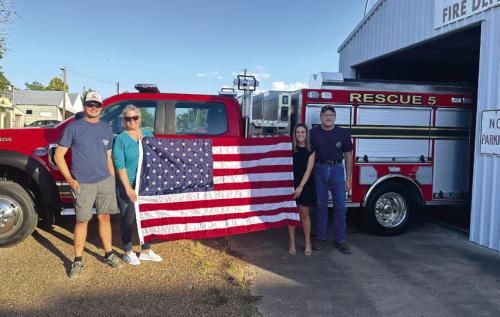 WoodmenLife Donates Flag to Ellinger VFD